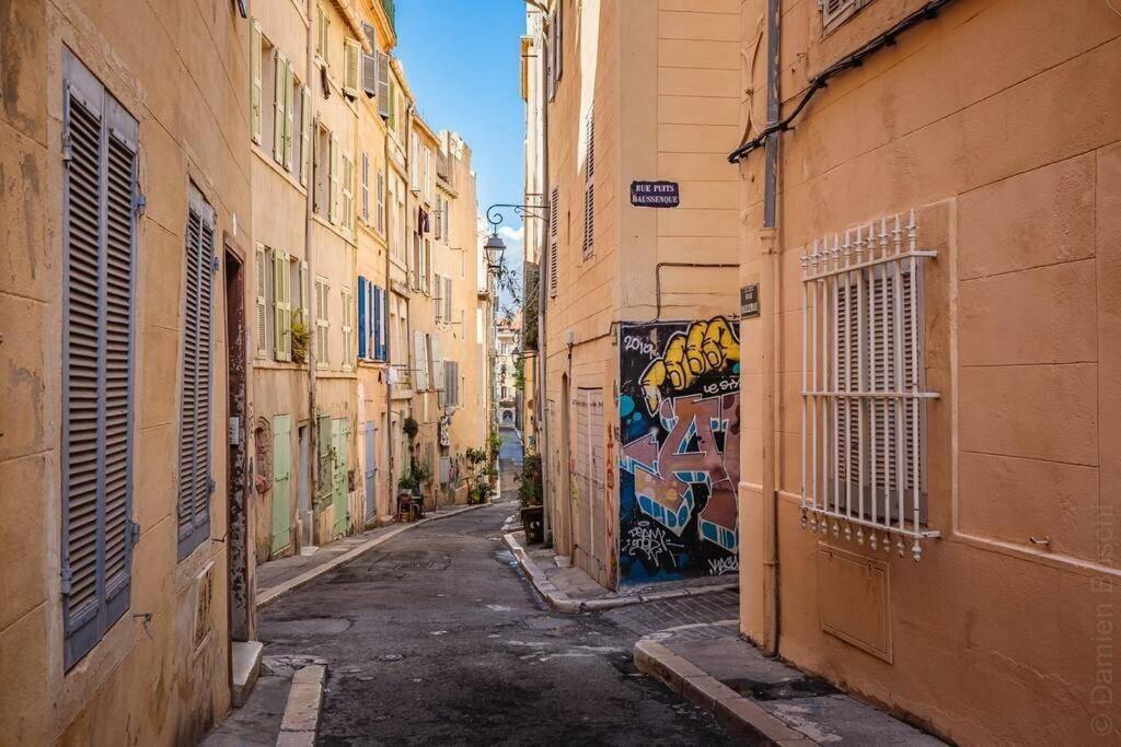 Appartement 5*, Climatise, Avec Terrasse Au Quartier Le Panier Marseille Eksteriør billede