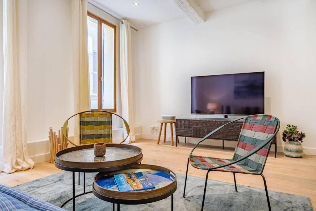 Appartement 5*, Climatise, Avec Terrasse Au Quartier Le Panier Marseille Eksteriør billede