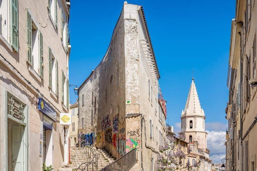 Appartement 5*, Climatise, Avec Terrasse Au Quartier Le Panier Marseille Eksteriør billede